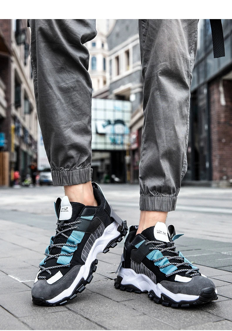 2023Men's Sneakers  Summer Mesh Breathable Casual Shoes Lightweight Walking Men Shoes Soft Sole Tenis Fitness Shoes