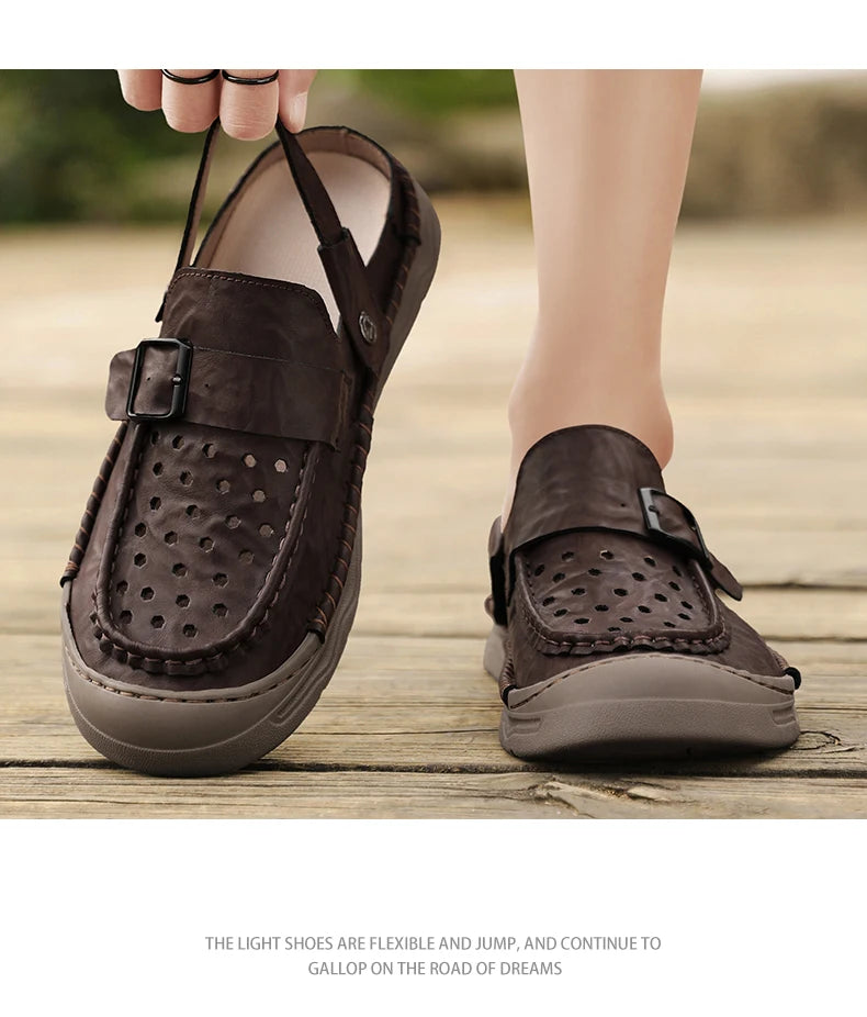 Summer Men‘s Sandals Casual Comfortable Men Slippers 2025 New Designer Sneakers Lightweight Outdoor Beach Sandals Men's Shoes