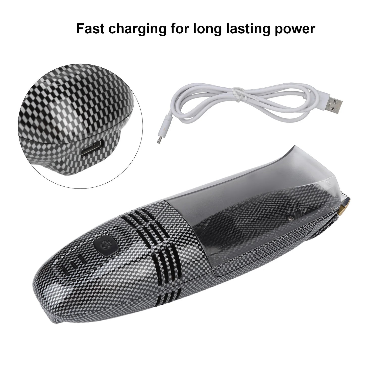 Men Hair Groomer Hair Trimmer USB Charging  Automatic Hair Suction Electric Hair Clipper with 4 Combs for Men Home