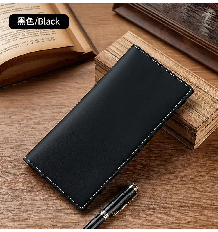 Men's Women's Genuine Leather wallets High-Quality Multi-Card Slot Business Comfortable Clutch Long European and American Wallet