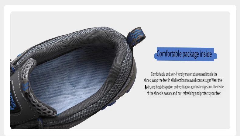 2025 Hiking Shoes for Men Non-slip Trekking Sneaker Spring Summer Breathable Rock Climbing Shoes Men Sport Outdoor Sneakers Man