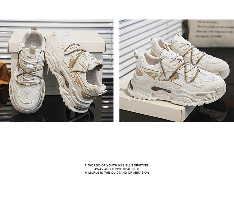 Men Sneakers 2025 Autumn New Mesh Breathable Running Sport Shoes Light Soft Thick Sole Hole Man Casual Shoes Athletic Sneakers