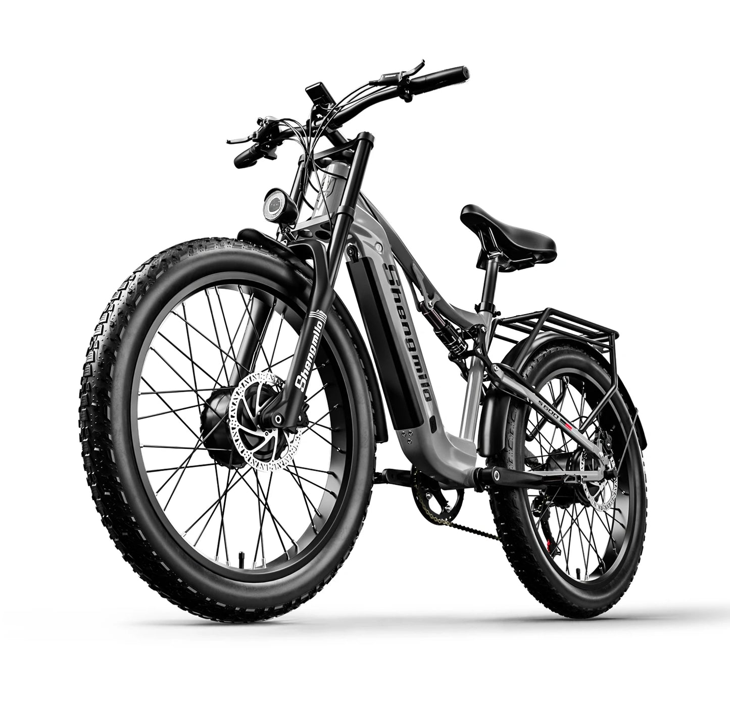 Shengmilo S600 Electric Bike Dual Motor2000W  48V17.5AH Battery 26 Inch e bike Fat tire Ebike Men's Mountain Electric Bicycle