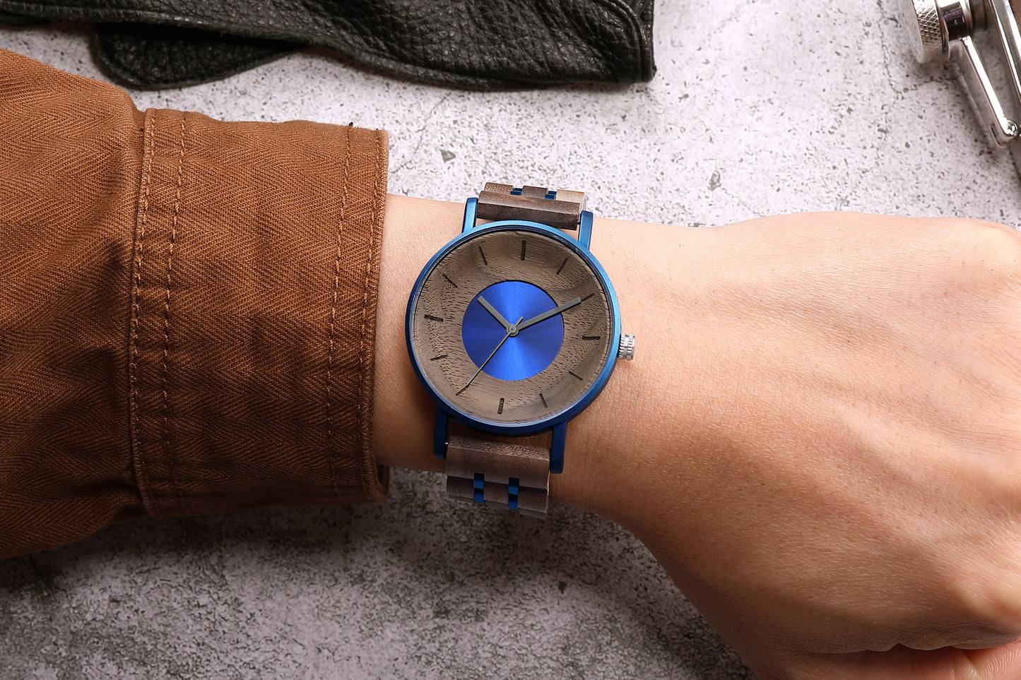 2025 New personalized creative wooden watch men quartz watches relojes para hombres relogio masculino