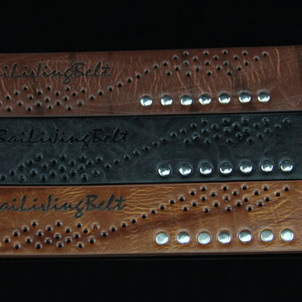 Men's Genuine Leather Belt Luxury High Quality Classic Buckle Business Cowboy Vintage Waistband Alloy Belts