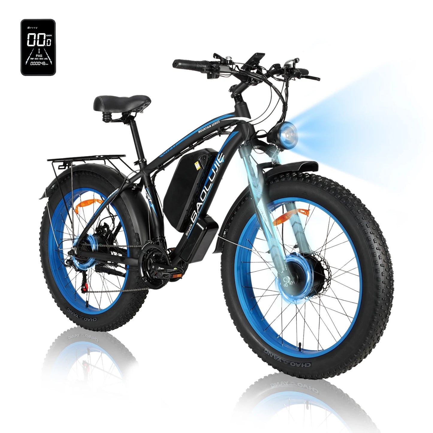 BAOLUJIE DM01 Electric Motorcycle 2000W Moto Electric Bicycle 60V30AH Battery Color Display 42 MPH EBike UL2849【1 Year Warranty】