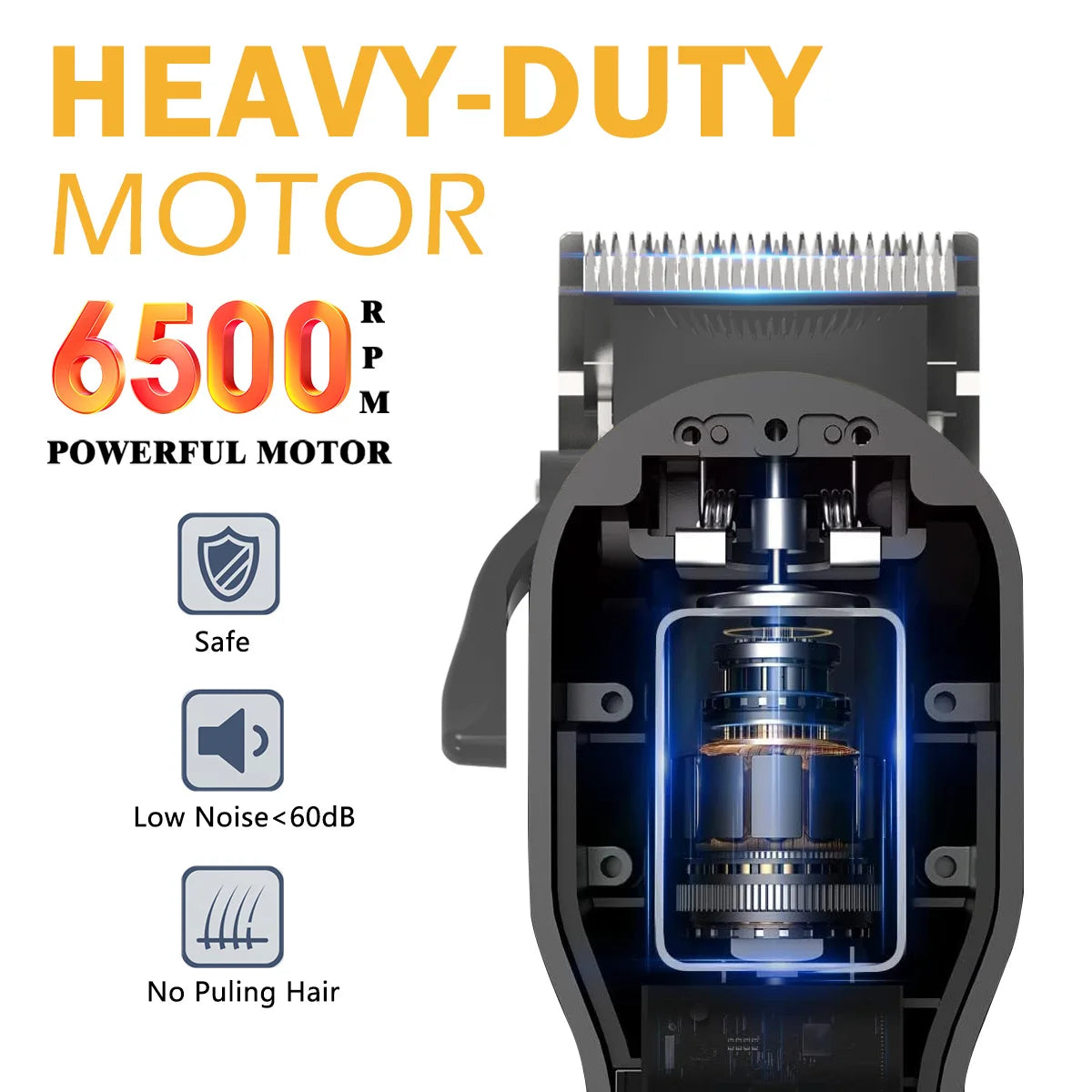 Hair Clippers for Men Professional Cordless Clippers for Hair Cutting Mens for Barber with LED Display for Barbers & Home Use