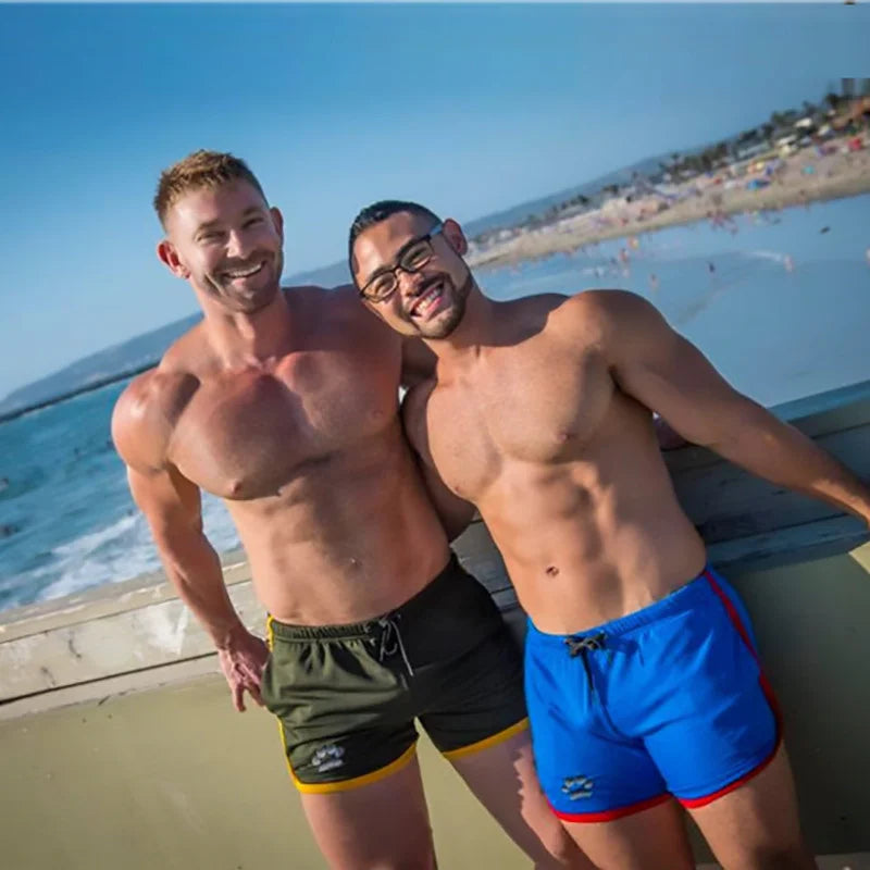 Mens Gym Fitness Shorts Bodybuilding running sports shorts Jogging Workout Male Summer Breathable Mesh Shorts men Sweatpants