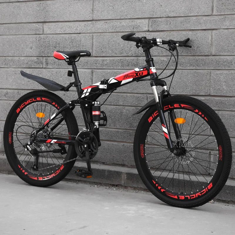 Bike Folding Mountain Bike  Double Shock Absorption