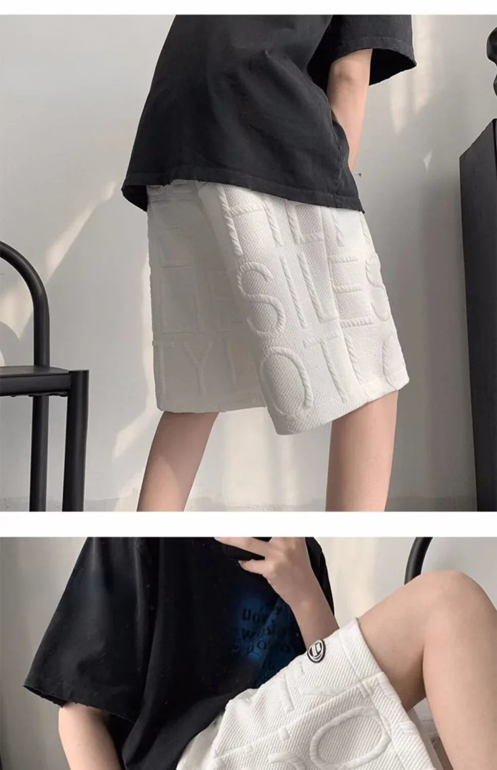 men's shorts Summer Running Casual Jogging Sport Short Pants Letter print Short for Men Drawstring Loose Dry Gym beach short man