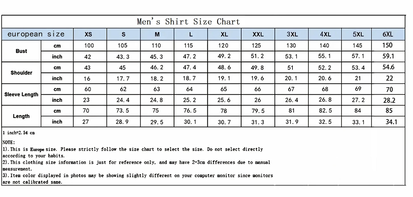 Men's shirts spring and summer long-sleeved 3D printing casual work business 2024 new shirts slim large size 6XL design sense