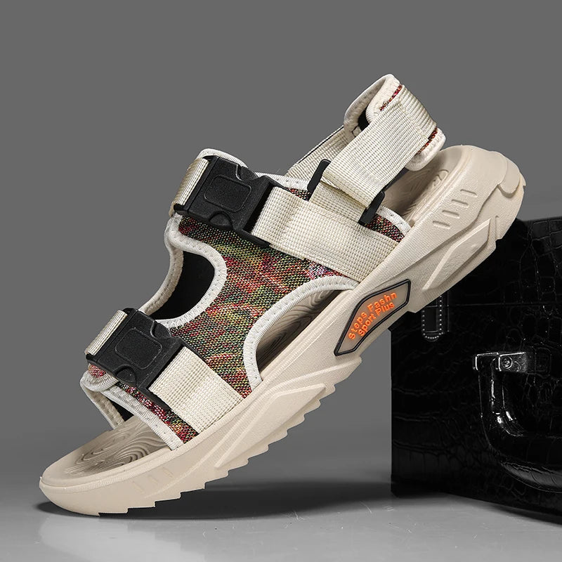 Hot Sale Men Sandals Outdoor Thick Bottom Non-Slip Sports Casual Sandals for Men Summer Wear-resistant Mens Slippers New Fashion