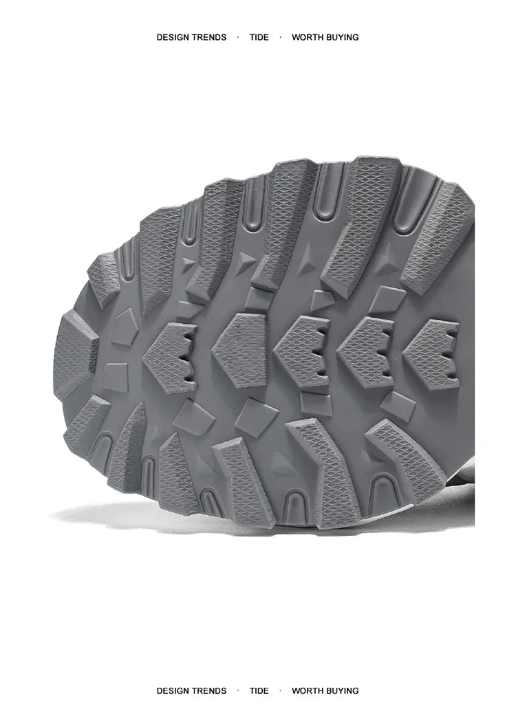 Sneakers for Men Fashion Green Half Breathable Summer Chunky Shoes Men Streetwear Platform Sneakers Man Sports Casual Shoes 2025