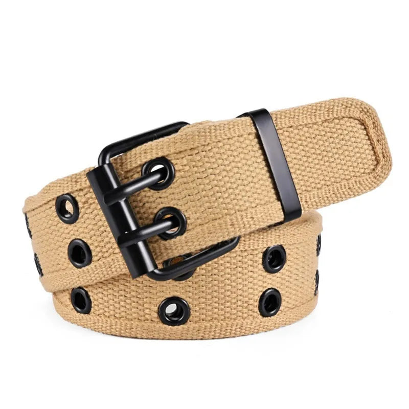 High Quality Canvas Tactical Belt For Men Metal Buckle Luxury Webbing Waistband Outdoor Sport Male Training Belts