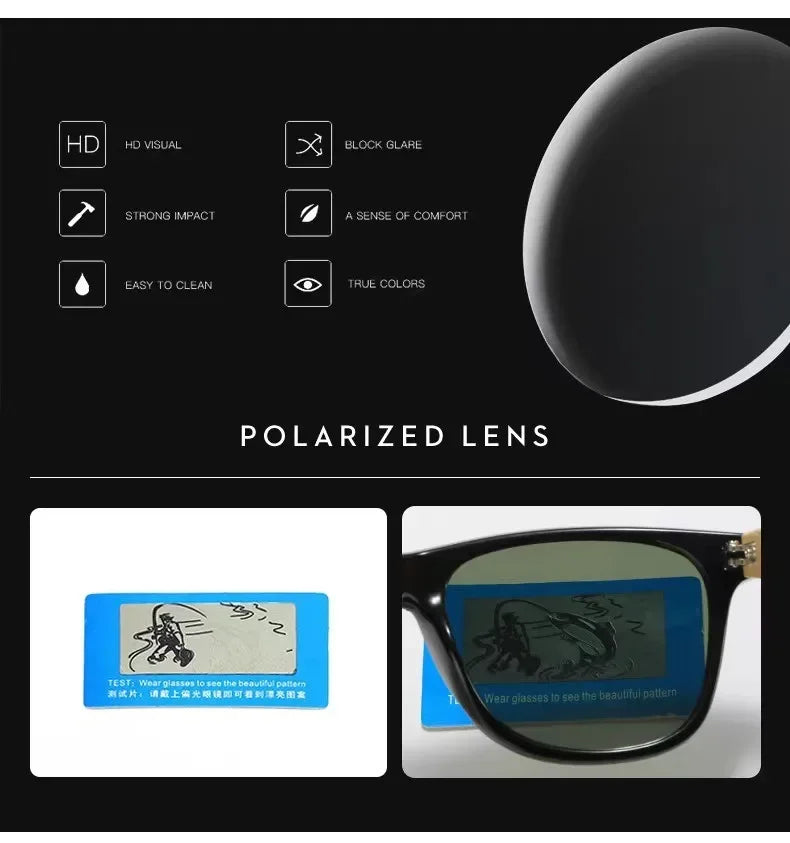 Wood Sunglasses Men Women Square Bamboo Women for Women Men Mirror Sun Glasses Oversize Retro De Sol Masculino Handmade