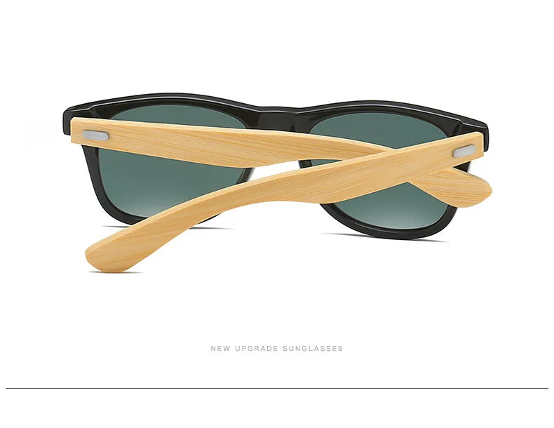 Classic Wood Bamboo Sunglasses Men Women Polarized UV400 Vintage Driving Sun Glasses Black Fishing Eyewear UV400 Eyeglasses