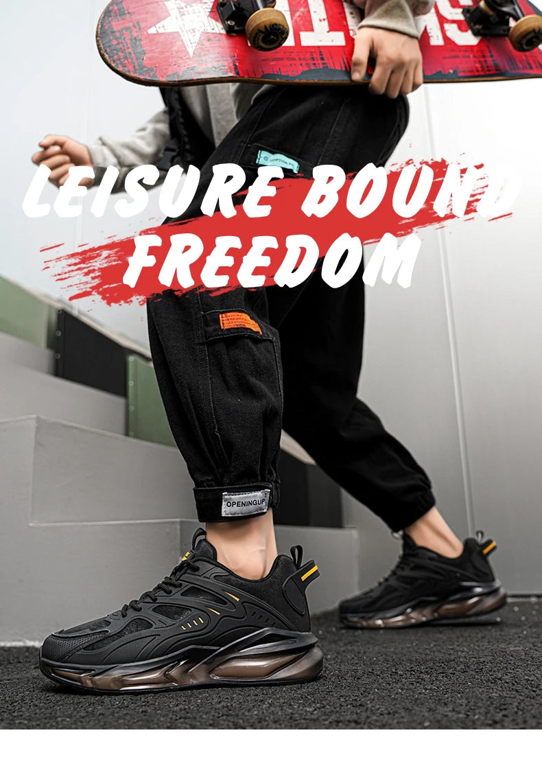 Men Shoes 2025 Casual Walk Air Cushion Marathon Breathable Lightweight Women's Comfortable Athletic Nonskid Sneakers