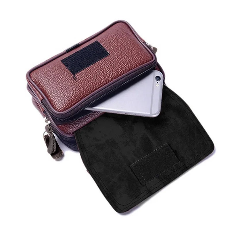 PU Leather Hand Bags For Men Large Capacity Money Purse Cell Mobile Phone Pocket Women Soft Double Zipper Male Clutch Bags