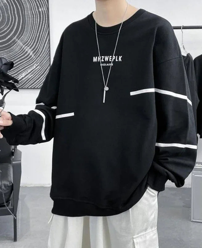 T Shirts for Men Streetwear Tops Baggy Aesthetic Male Clothes Hip Hop Stripe Regular Fit Cotton Designer Quotes Harajuku Fashion
