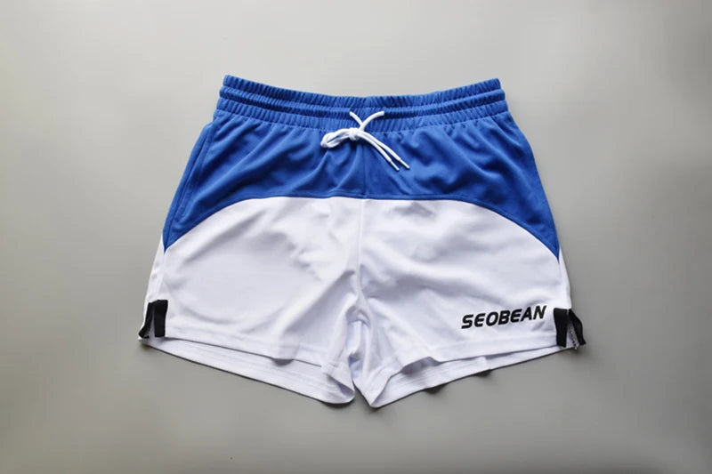Men's Shorts Ropa Hombre Sport Shorts Men Clothing Patchwork Basketball Fitness Short For Men Gym Bermuda Masculina SEOBEAN New