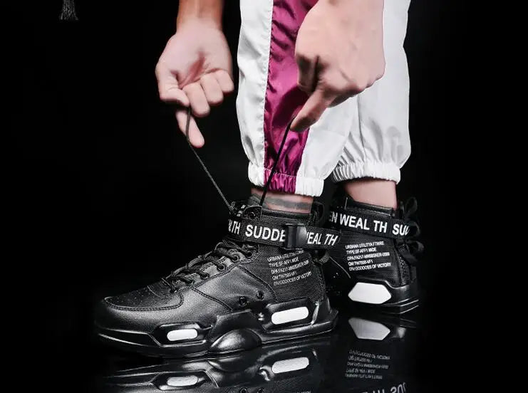 Sneakers Men High Top Shoes for Men Wild Casual Sports Male Tides Tenis Shoes NEW Outdoor Breathable Training Off White Trainers