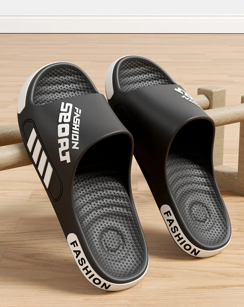 Men's and Women's Professional Design Large Size Eva Slippers Trendyy Student Couple Slippers Outdoor Wear Non-Slip Slippers Women's Summer