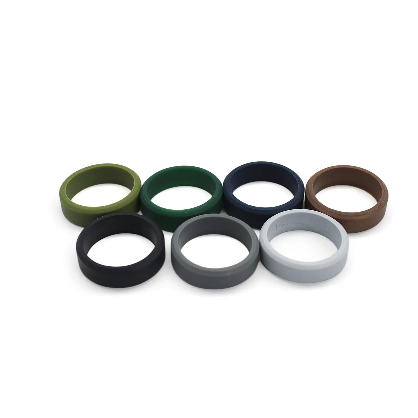 1pc 8mm New Sports Rings Hypoallergenic Mens Wedding Silicone Finger Ring Gift For Men 7-14 Size Outdoor Running Jewelry