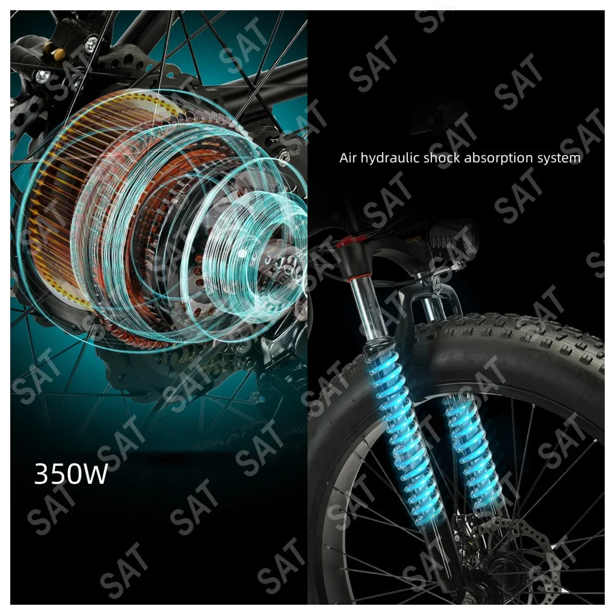 -For 26 Inch Lithium Battery Fat Tire Snow Off-road Electric Assisted Bicycle Mountain Bike