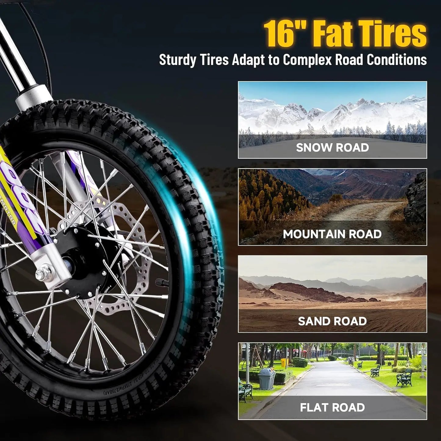 36V 1000W Electric Dirt Bike for Kids, 3 Speed Modes Teen Electric Motorcycle Up to 20.6 MPH& 19 Miles, Customized