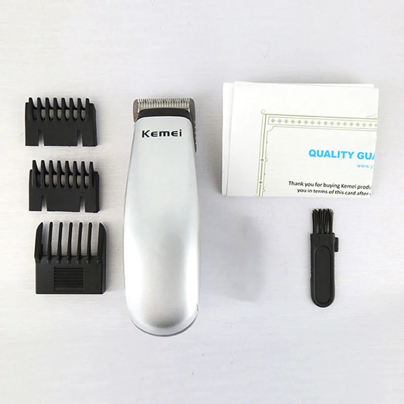 kemei hair clipper hair trimmer cutter electric hair cutting machine haircut battery beard trimmer for men and children