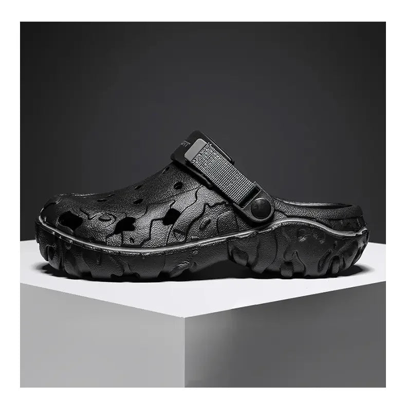 Men's Sandals Summer Clogs Non Slip Beach Trend Casual Sandals Breathable Thick Bottom High Quality Hole Shoes Big Size 45 46 47