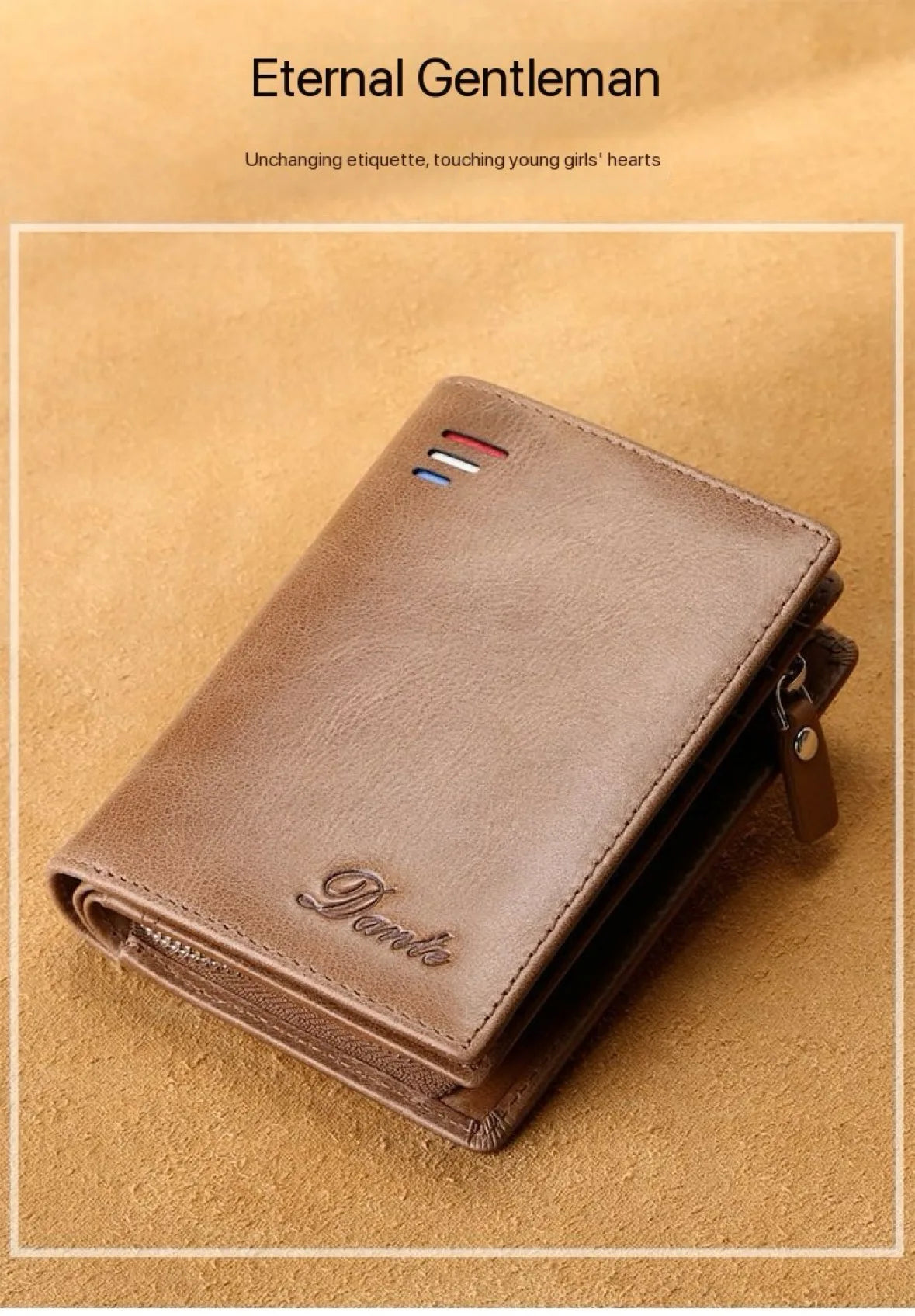 High Quality Men Wallet 2025 New Style Fashion Large Capacity Retro Card Bag Zipper Purses Pocket Short Men's Leather Wallet