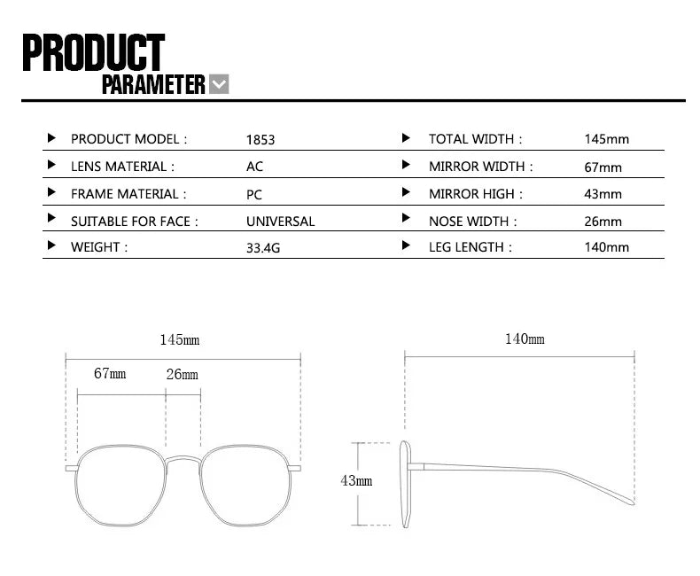 Men Vintage Rectangle Frame Sunglasses Fashion Retro Sun Glasses Luxury Brand Design UV400 Shades Eyewear Women Goggles