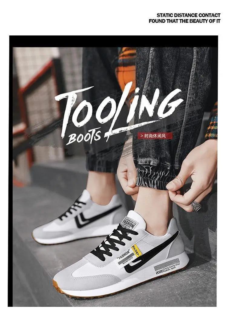 Sneakers Brand Men Shoes for Men Autumn Light Lace-up Sports Shoes Outdoor Leather Casual Shoes Man Running Shoe Tenis Masculino