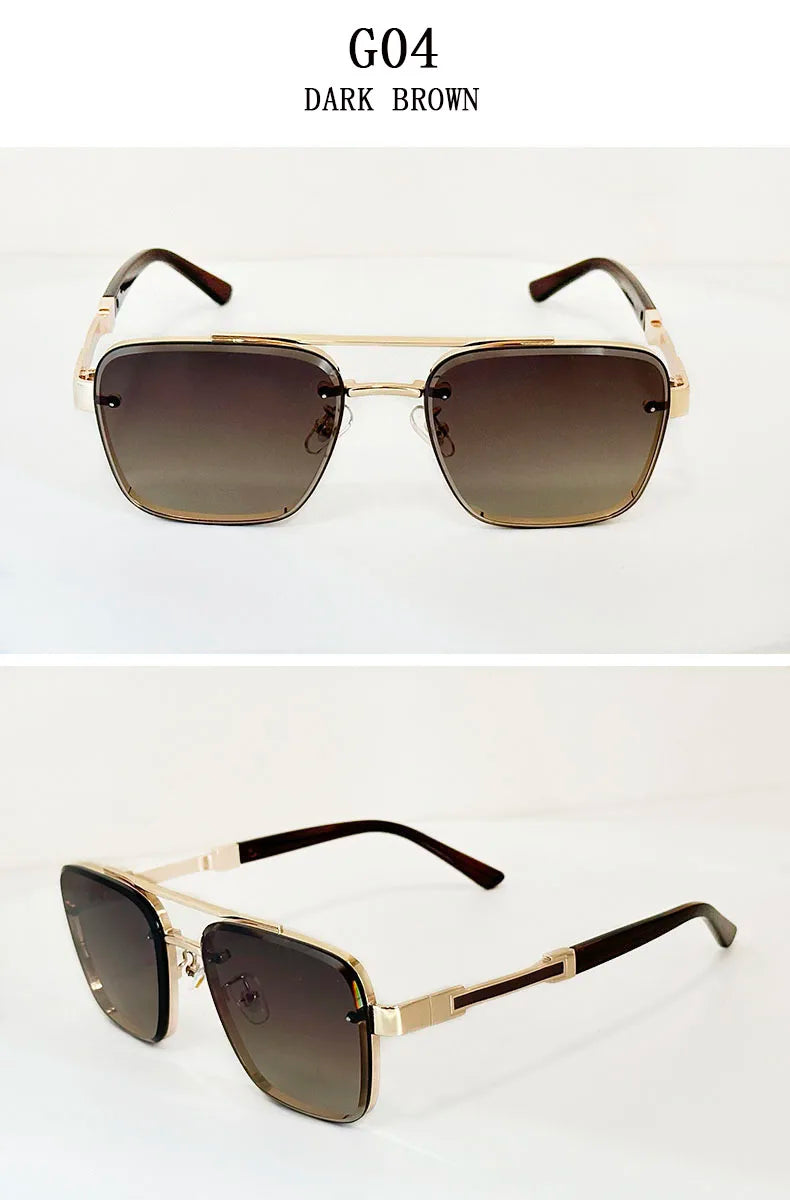 New Sunglasses For Men Luxury Fashion Glasses Sunscreen  Square Sunglasses Women Trendy Vintage Gafas De Sol Hombre Zonnebril Su