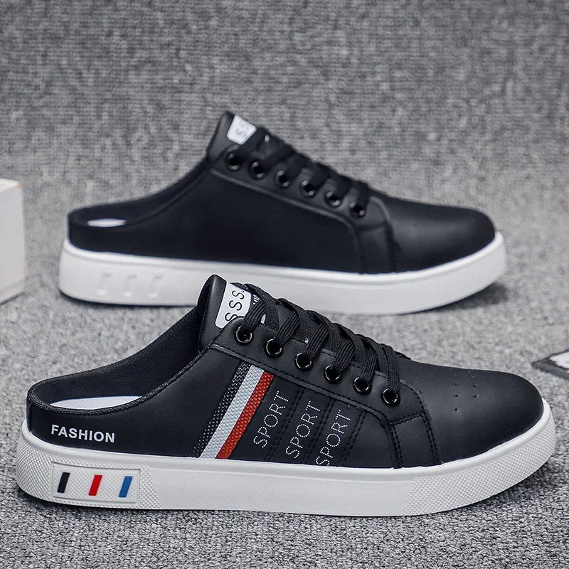 Summer Men Slippers Brand Comfortable Casual Shoes for Men Fashion Flat Sneakers High Quality Men Half Slippers Tenis Masculino