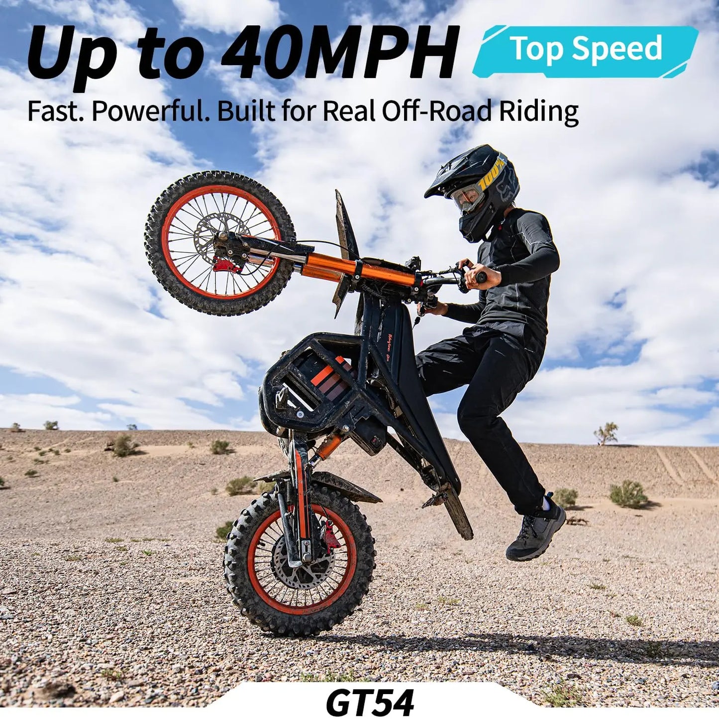 3000W Electric Dirt Bike 50MPH 25in Fat Tire Dual Removable 60V Battery All-Terrain Off-Road Snow Sand Adult Teen Custom