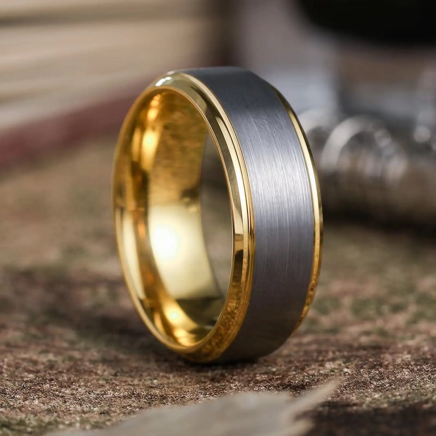 Fashion 8mm Green Color Titanium Stainless Steel Rings for Men Women Black Brushed Men Promise Rings Wedding Party Jewelry Gifts
