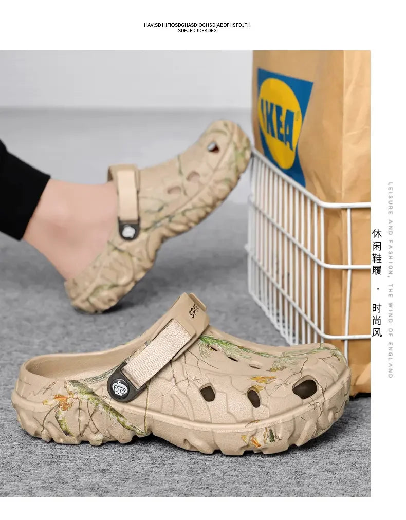 Flat Sandals Men Shoes 2025 Slippers Men Garden Platform Sandals Man Summer Sandals Male Sneakers Outdoor Flip Flops Home Clogs