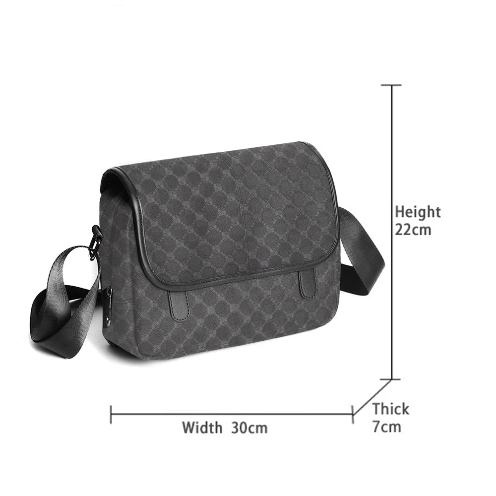 Designer Leather Large Messenger Bag for Men Bags Casual Man Crossbody Bag Male Sling Bag Fashion Business Shoulder Bag Luxury