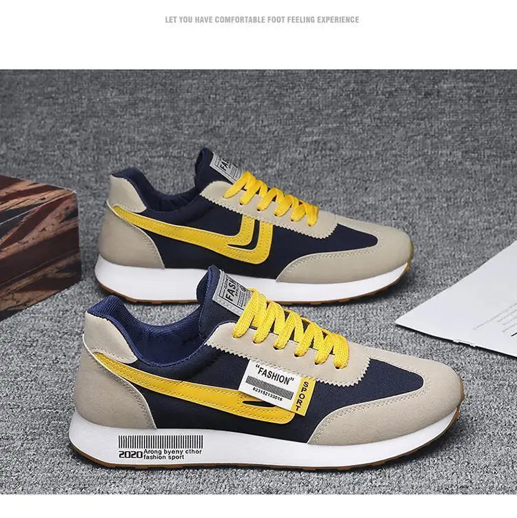 Sneakers Brand Men Shoes for Men Autumn Light Lace-up Sports Shoes Outdoor Leather Casual Shoes Man Running Shoe Tenis Masculino