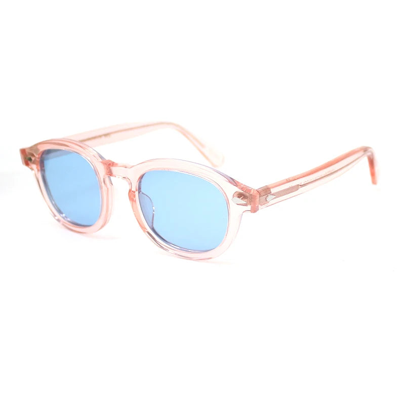 Men's Sunglasses Woman Johnny Depp Polarized Sun Glasses Acetate Frame Luxury Brand Vintage Driver's Shade