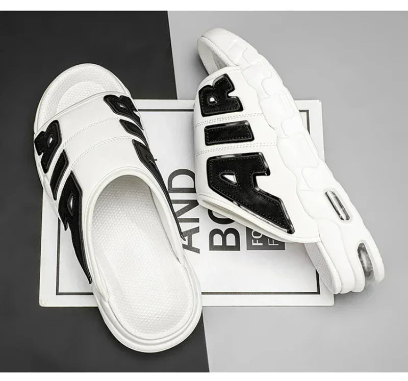 Men's Slippers Air Cushion Design Sandals Summer New PVC Soft Non-slip Men's Sports Slippers for Men Flip Flops Sandalias Hombre