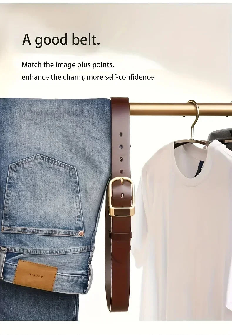 Men's Trendy Casual Belt For Men Coboy Style Belts Pin Buckle Belt Jeans Retro Belt Business Casual Belts