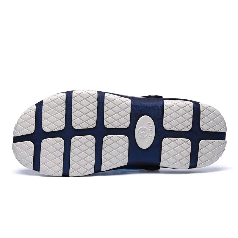 Fashion Men Slippers Casual Sandals Anti Slip Wear-Resistant Breathable Cushioning Color Blocking Design Versatile Sport Shoes