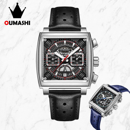 Luxury Automatic Watches for Men ETA7750 Chronograph Mechanical Style Dial Luminous Waterproof Leather strap Custom Men's Watch