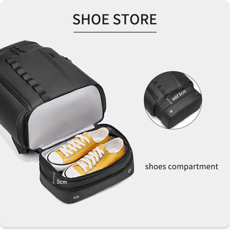 Travel Hiking backpack For Men 50L Large capacity trekking bag outdoor waterproof 16 Inch Laptop Backpack creative With shoe bag