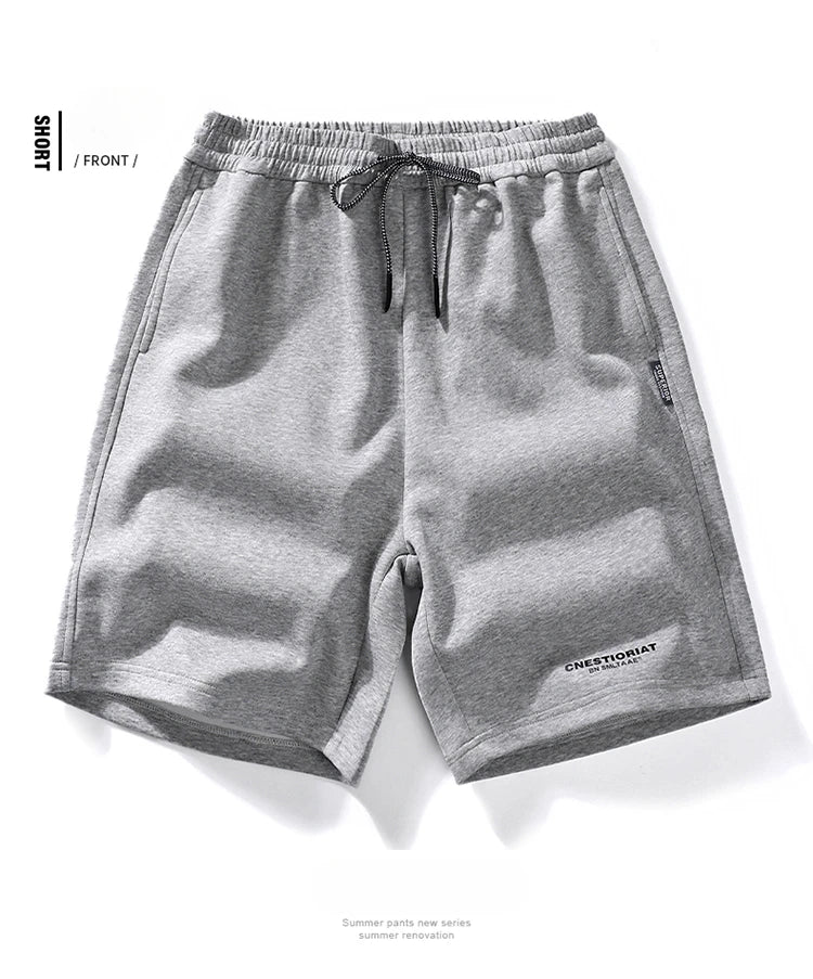 Men's Shorts Streetwear Trend Casual Loose Sporty Knees Length Shorts 2025 Summer New Fashion Stereoscopic Printed Cotton Shorts