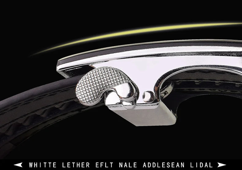 2024 Men Designer Belts High Quality White Luxury Brand Belt Automatic Buckl Cowskin Casual Business Waist Strap Ceinture Homme