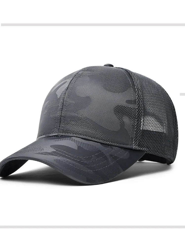 New Men Baseball Cap for Big Head Camouflage Trucker Hat Big Size Adjustable Hat Outdoor Golf Caps